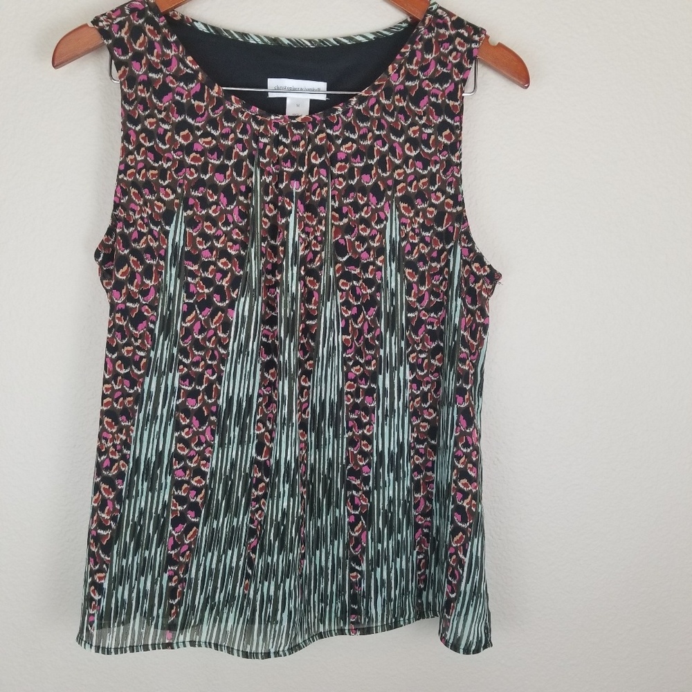 Christopher & Banks Abstract Print Tank
